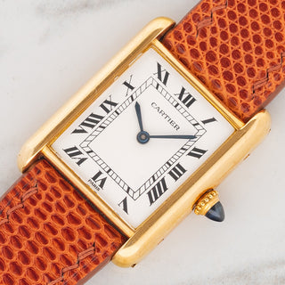 Cartier Tank Louis 78086 w/"Paris" Dial & Elongated Crown