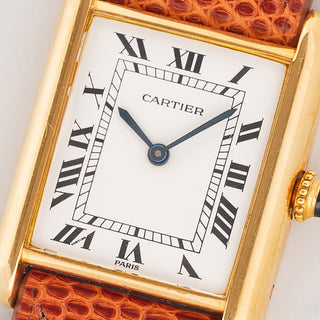 Cartier Tank Louis 78086 w/"Paris" Dial & Elongated Crown