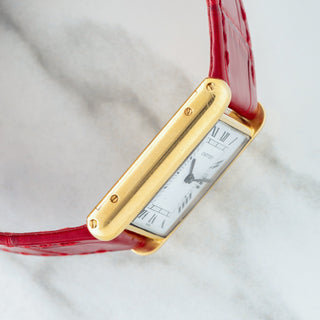 Cartier Tank Louis 78086 w/Paris Dial & Elongated Crown - *Unpolished*