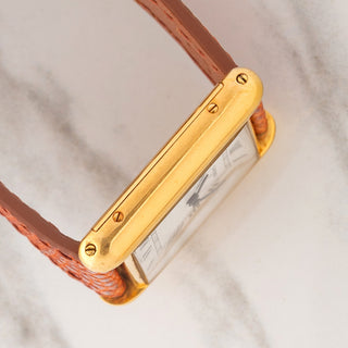 Cartier Tank Louis 78086 w/"Paris" Dial & Elongated Crown