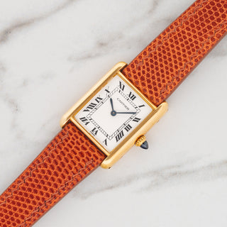 Cartier Tank Louis 78086 w/"Paris" Dial & Elongated Crown