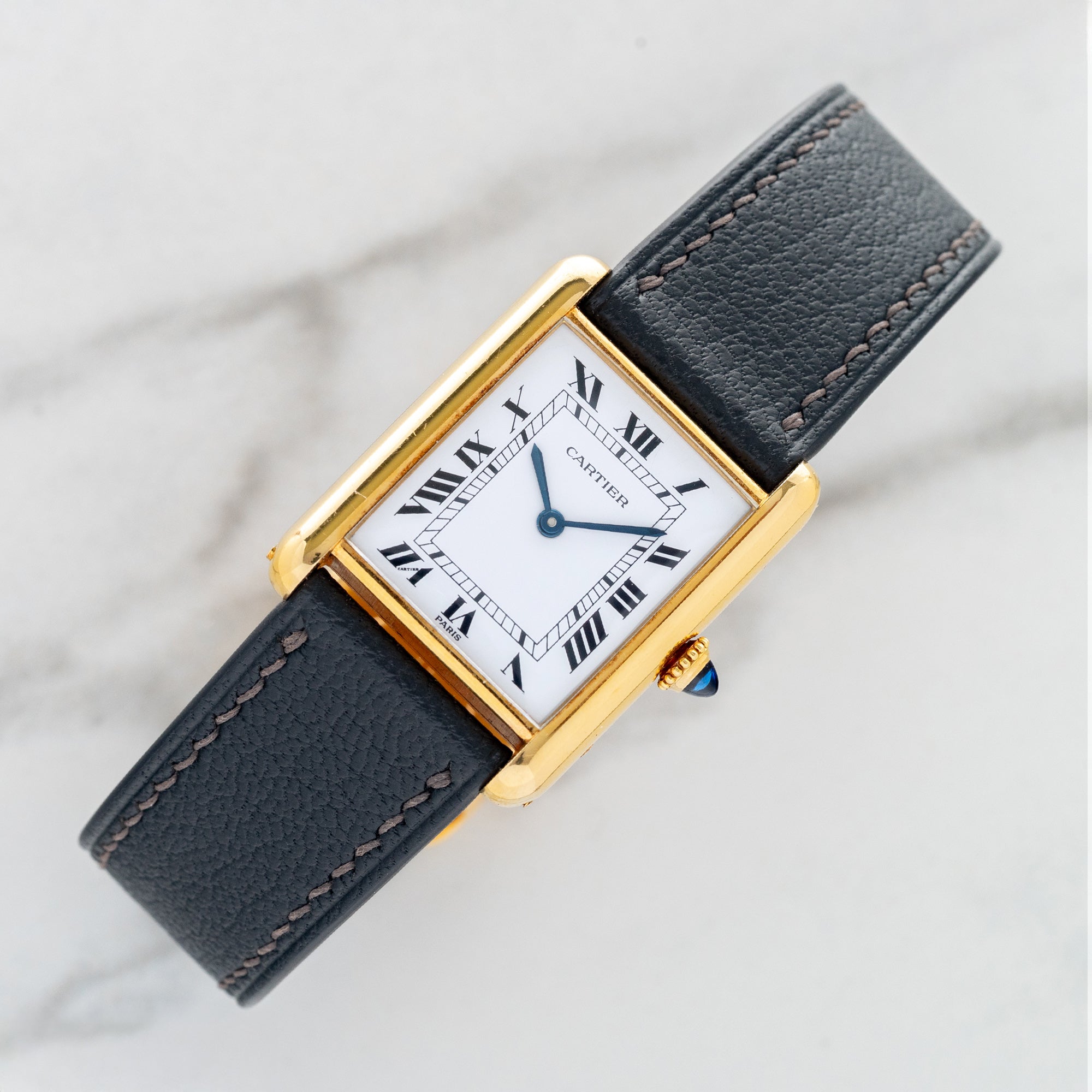 Cartier Tank Louis 78086 w/Paris Dial - *Unpolished* – Collectors