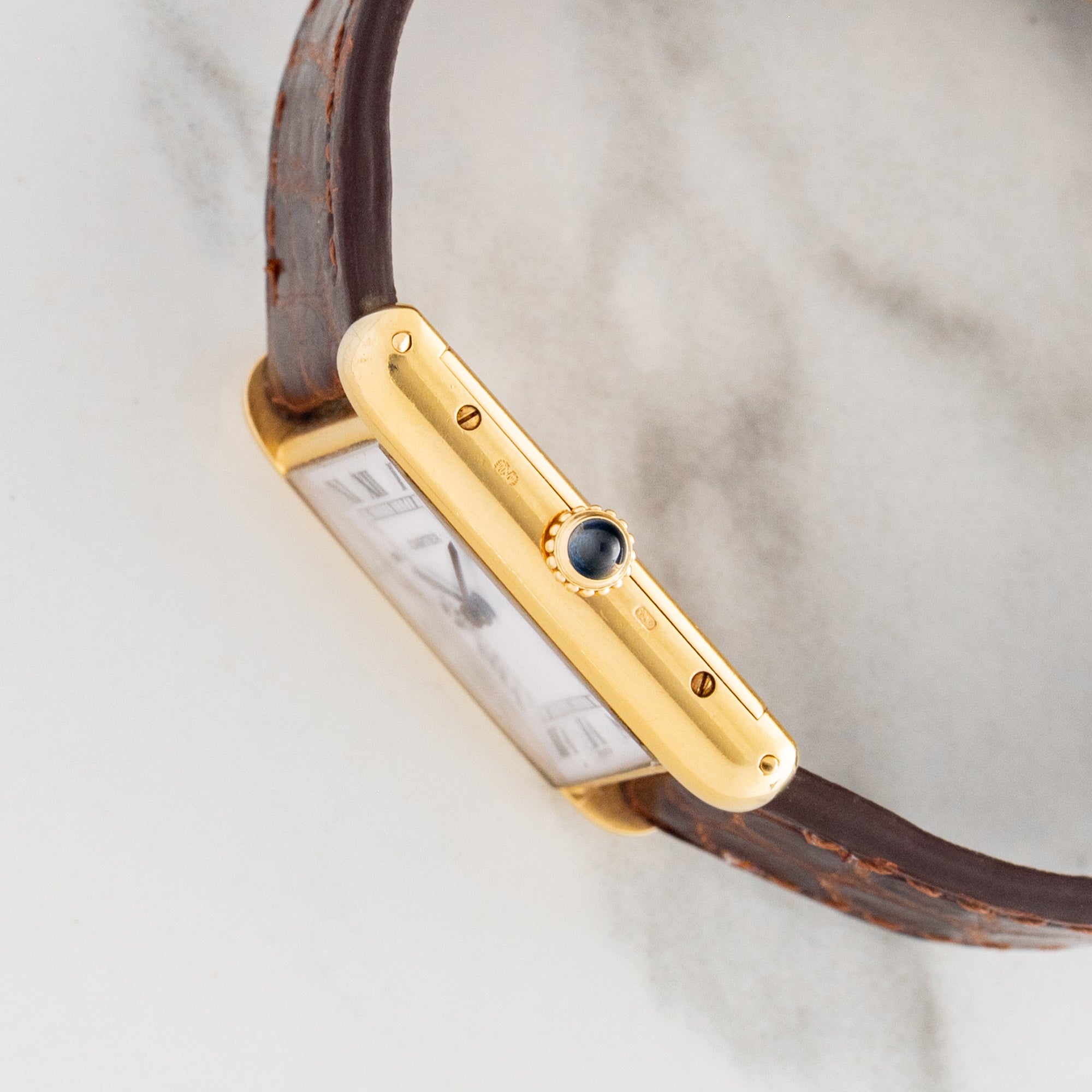 Cartier Tank Louis 78086 w/"Paris" Service Dial