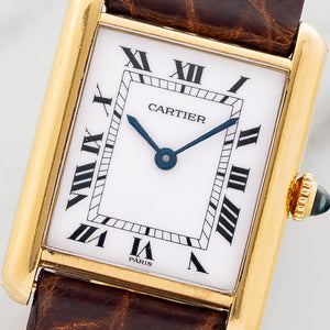 Cartier Tank Louis 78086 w/"Paris" Service Dial
