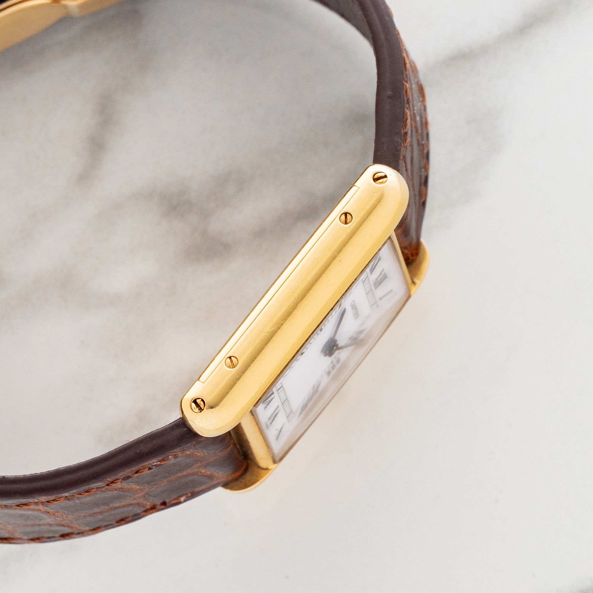 Cartier Tank Louis 78086 w/"Paris" Service Dial