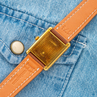 Cartier Tank Louis 78086 w/Swiss Dial & Service Papers