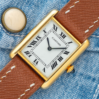 Cartier Tank Louis 78086 w/Swiss Dial & Service Papers