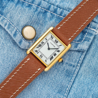 Cartier Tank Louis 78086 w/Swiss Dial & Service Papers