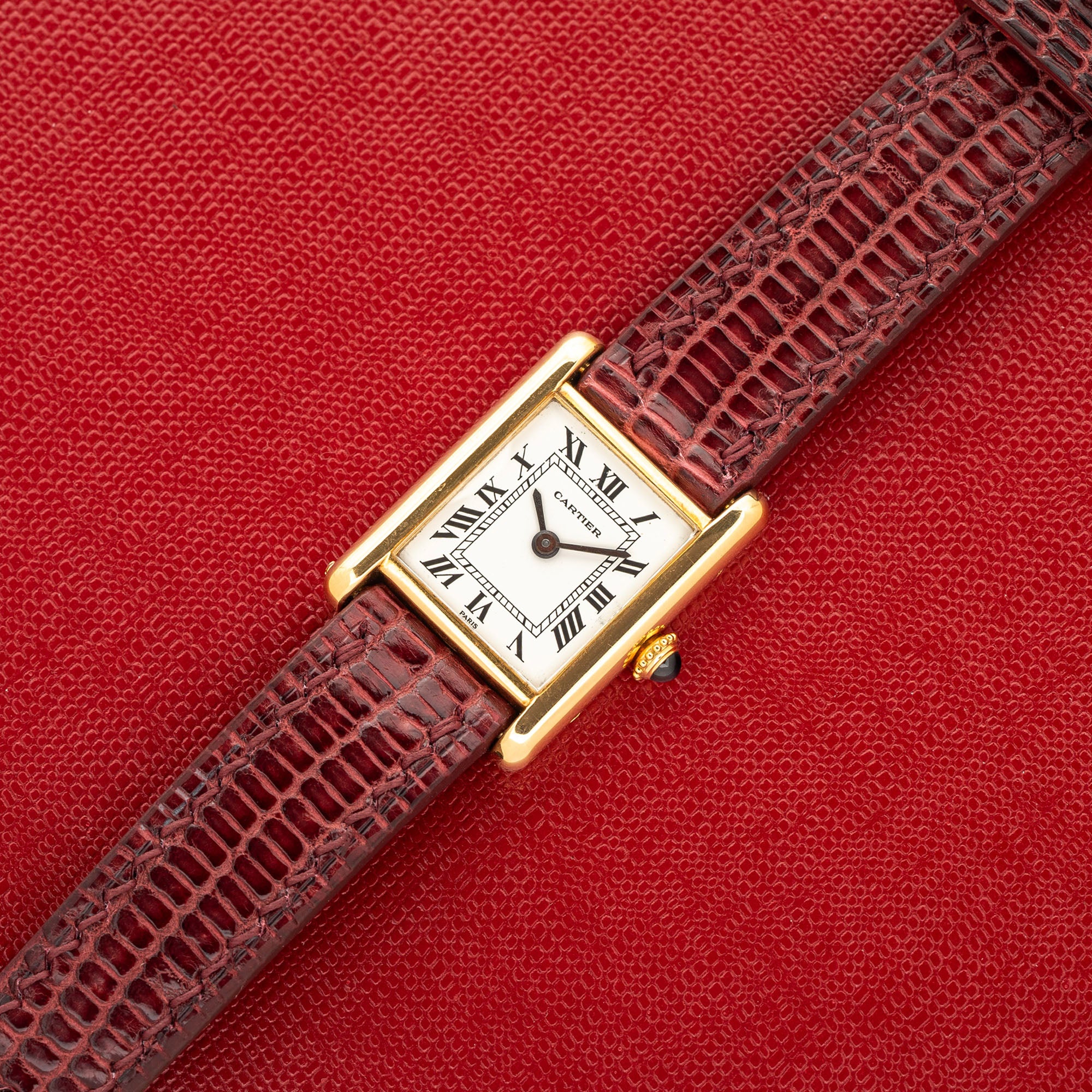 Cartier Tank Louis 78087 w Paris Dial Ladies Collectors Corner NY