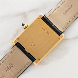 Cartier Tank Louis 96019 "Extra Plate" w/"Paris" Dial & Elongated Crown - *Unpolished*