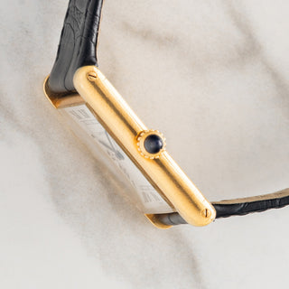 Cartier Tank Louis 96019 "Extra Plate" w/"Paris" Dial & Elongated Crown - *Unpolished*