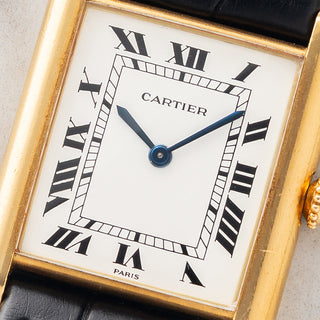 Cartier Tank Louis 96019 "Extra Plate" w/"Paris" Dial & Elongated Crown - *Unpolished*