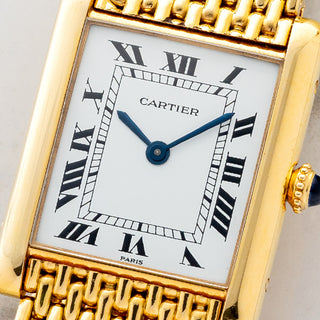 Cartier Tank Louis "Extra Plate" 96065 w/"Grain De Riz" Bracelet - Full Set/*Unpolished*