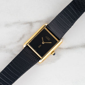 Cartier Tank Must De Cartier w/Black "Spider" Dial