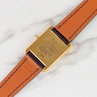 Cartier Tank Must w/Gold & Cream Roman Dial - Rare