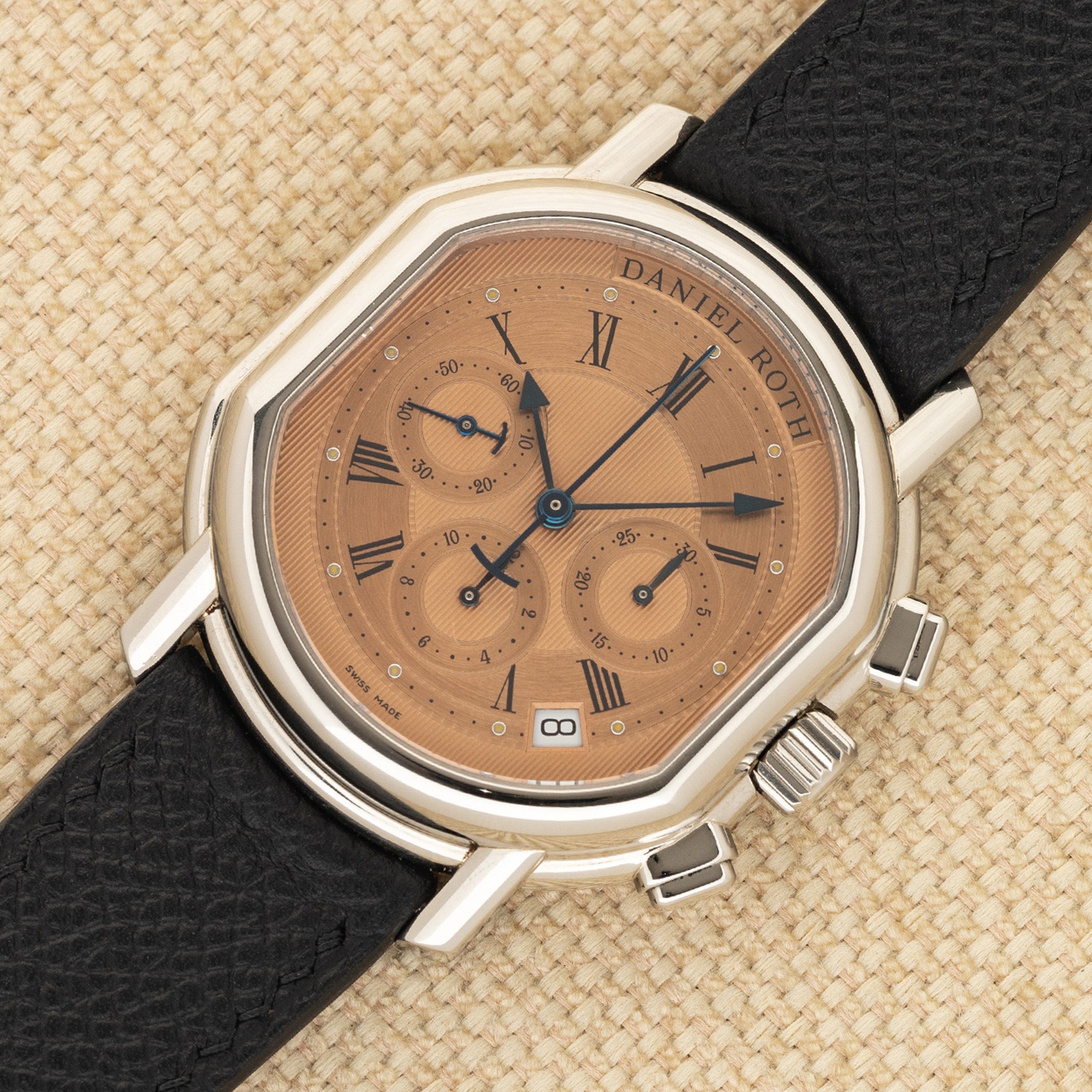 Daniel Roth Masters Chronograph Salmon Dial Near Mint Full Set Collectors Corner NY