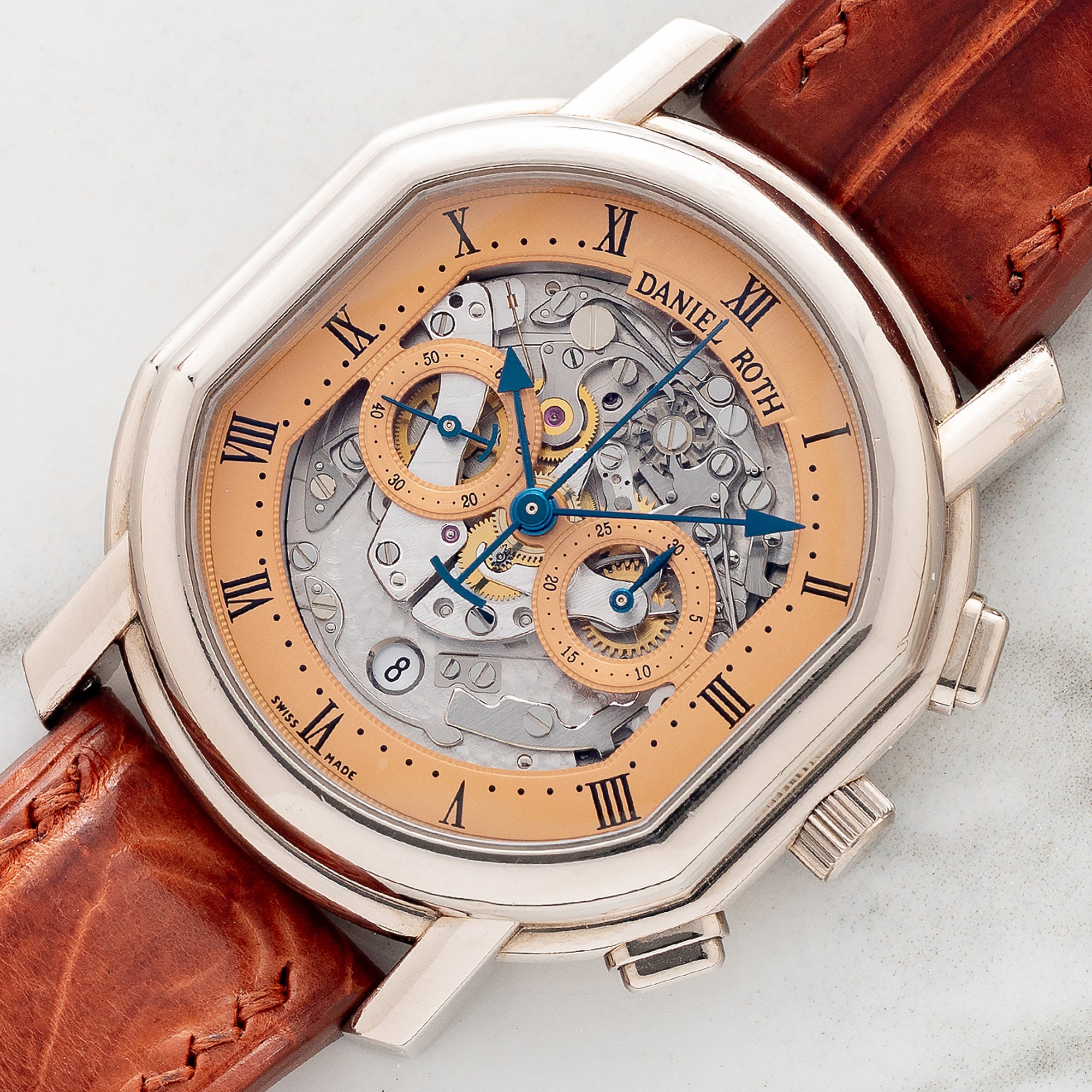 Daniel Roth Masters Skeleton Chronograph w/Salmon Dial - Box & Papers ...
