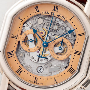 Daniel Roth Masters Skeleton Chronograph w/Salmon Dial - Box & Papers