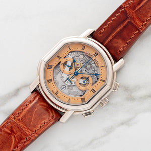 Daniel Roth Masters Skeleton Chronograph w/Salmon Dial - Box & Papers
