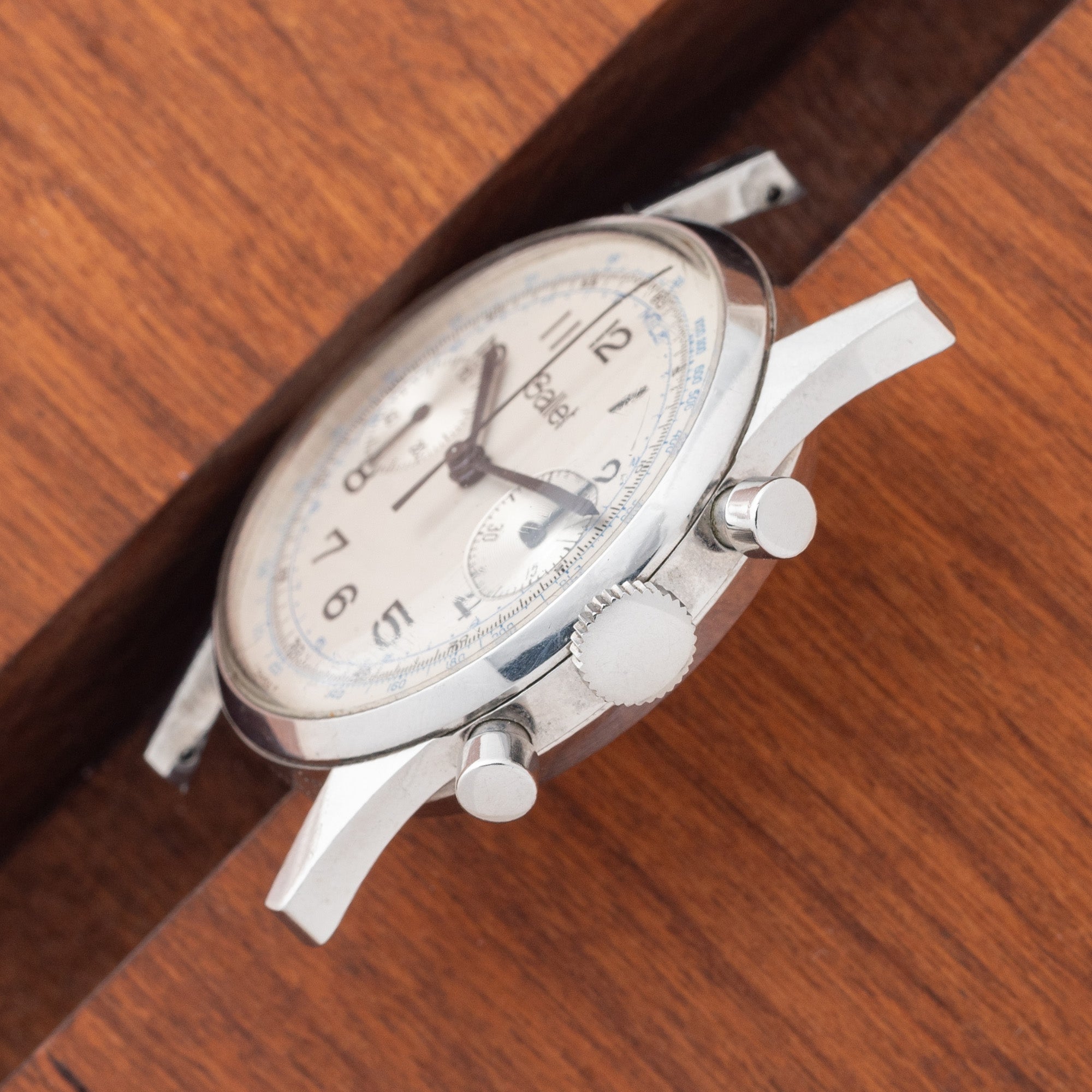 Gallet Multichron 45 Chronograph - "No Lume" - Near Mint/*Unpolished*
