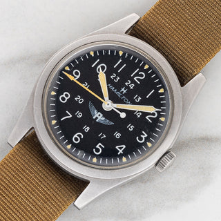 Hamilton Khaki Field w/Avirex Signed Dial - Box & Booklet - Rare