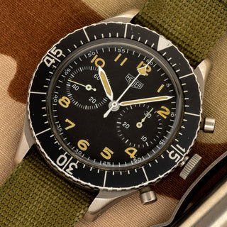 Heuer Bundeswehr "Bund" Flyback Chronograph - Small T - *Unpolished*