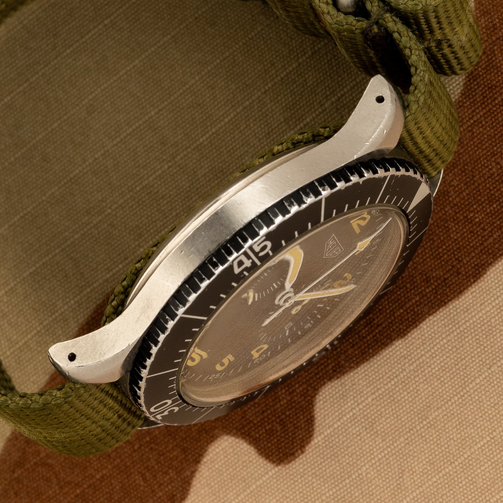 Heuer Bundeswehr "Bund" Flyback Chronograph - Small T - *Unpolished*