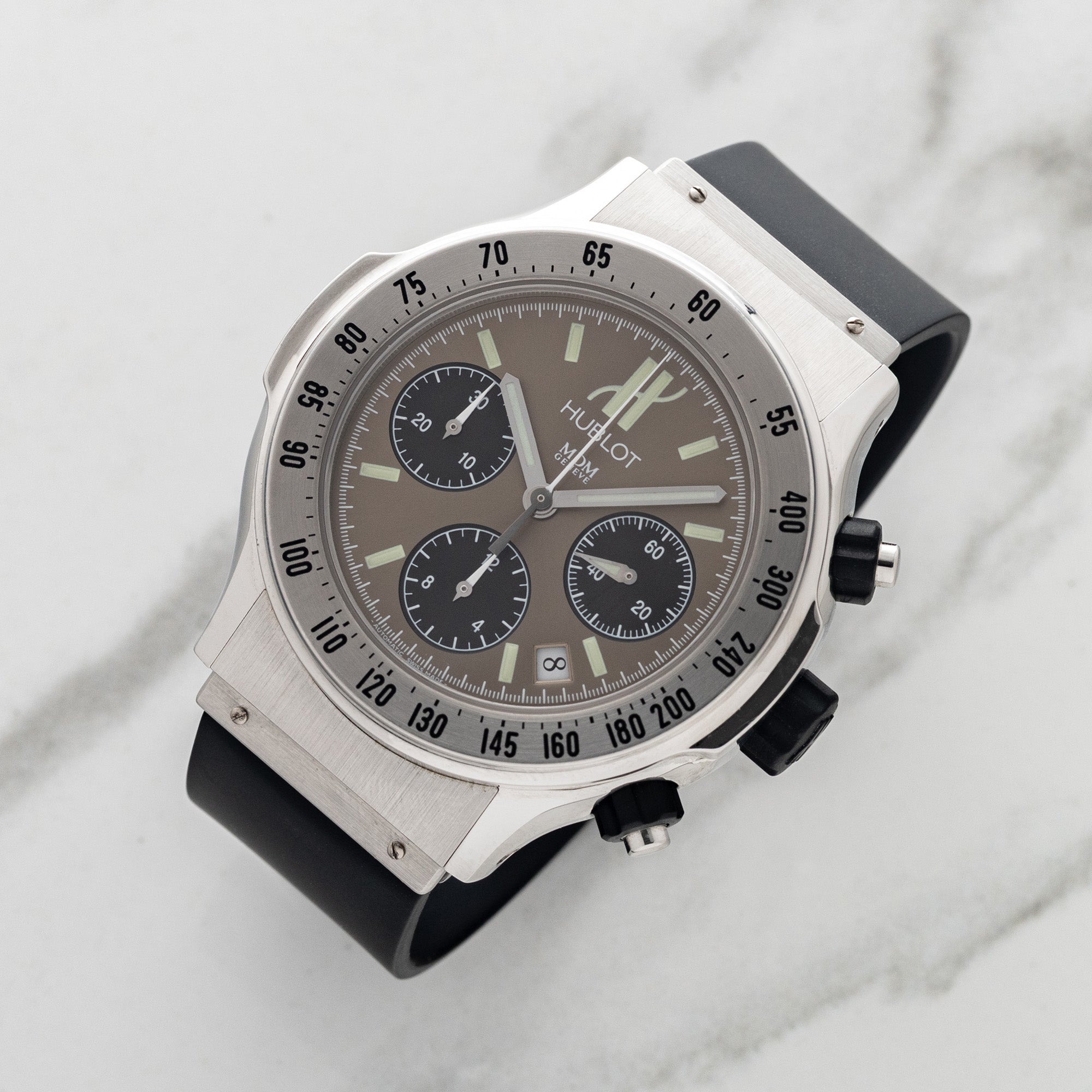 ウブロ　SuperB MDM MDM Geneve Hublot Super B Chronograph w/Brown Dial - *Unpolished
