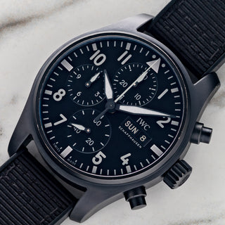 IWC Pilot Ceratanium Chronograph 41 Top Gun - IW388106 - Full Set