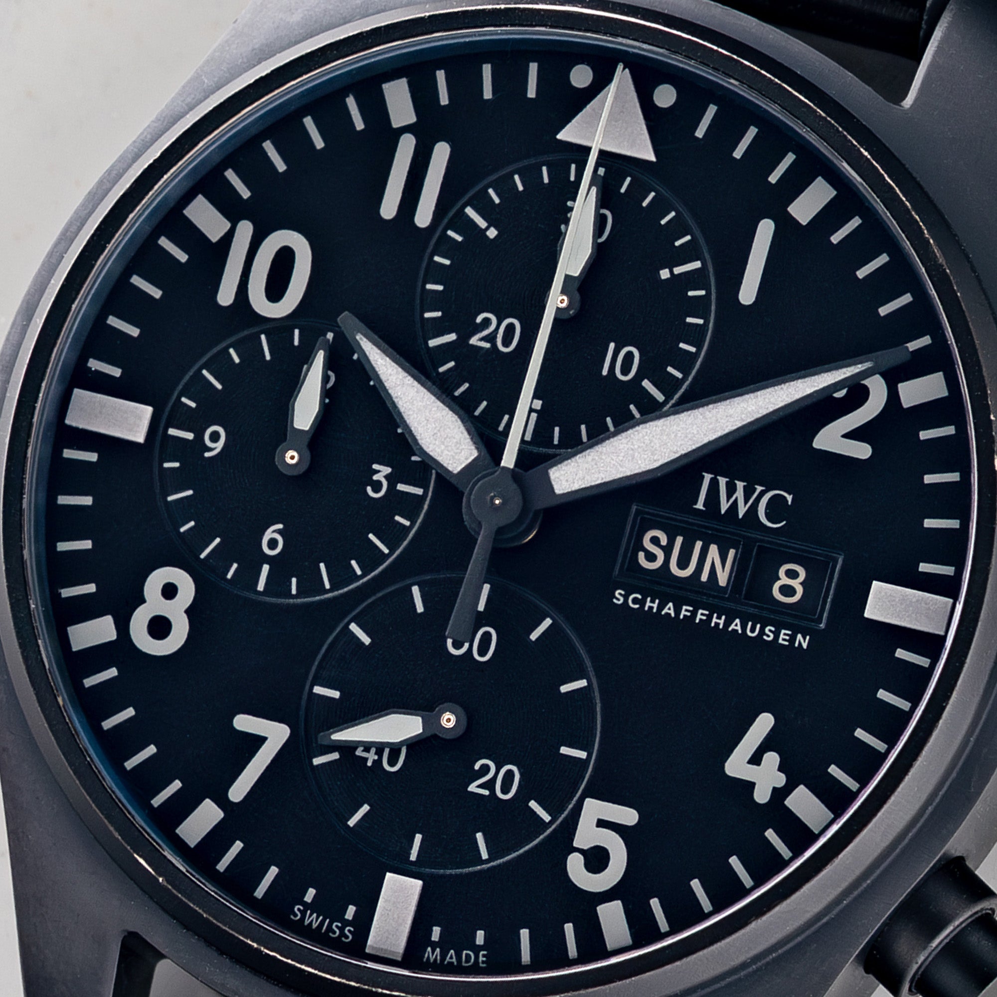 IWC Pilot Ceratanium Chronograph 41 Top Gun - IW388106 - Full Set ...