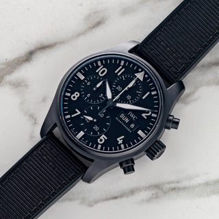 IWC Pilot Ceratanium Chronograph 41 Top Gun - IW388106 - Full Set