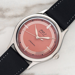 Kurono Tokyo Toki Automatic - Pink Salmon Dial - Full Set/Near Mint