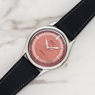 Kurono Tokyo Toki Automatic - Pink Salmon Dial - Full Set/Near Mint