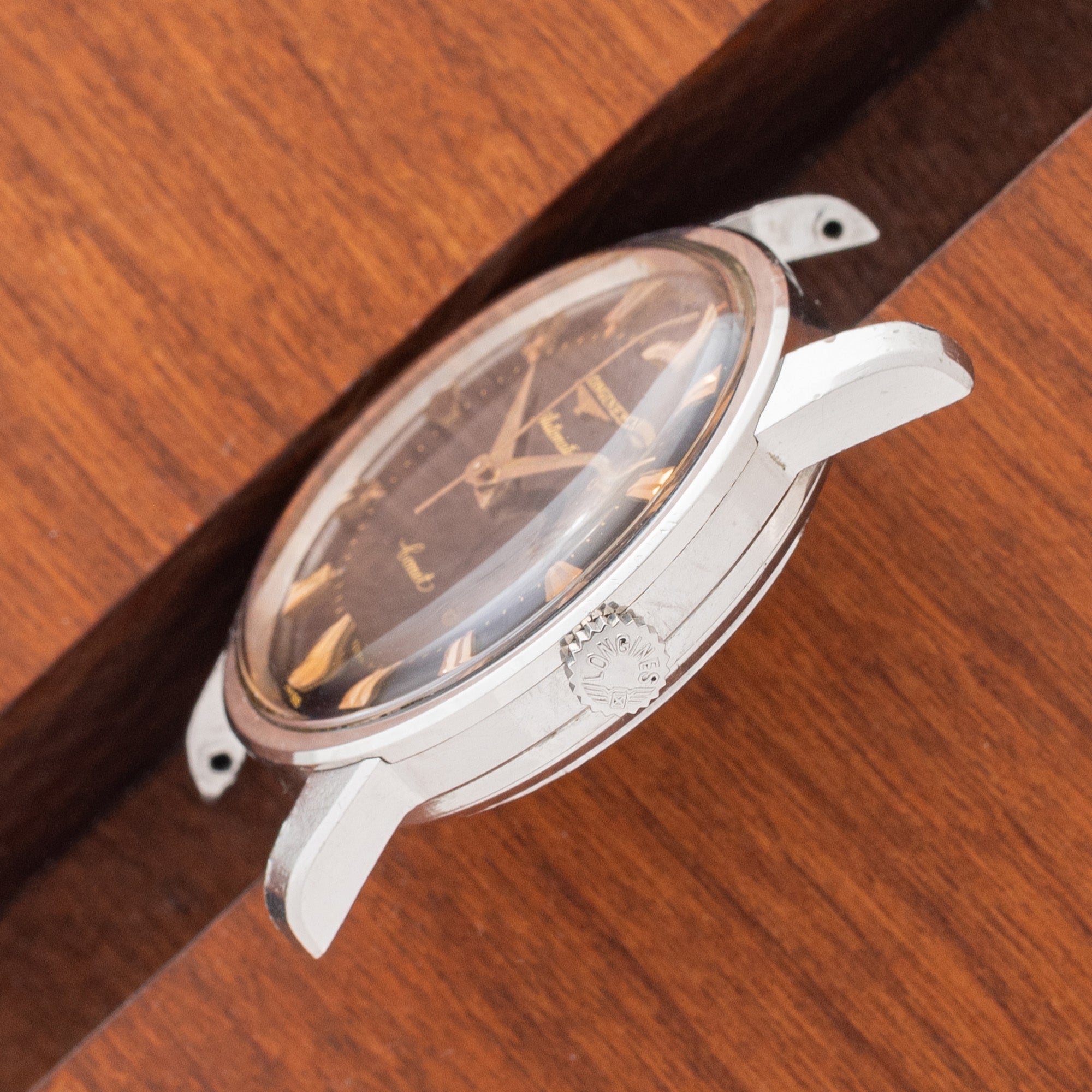 Longines Comet w/Black Gloss Gilt Dial - Very Rare/*Unpolished*