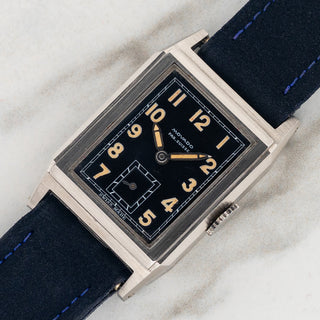 Movado Tank Ultraplan w/Black Gilt Dial - Near Mint (1940s)