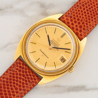 Omega Constellation w/"Linen" Dial - 18k Yellow Gold - *Unpolished*