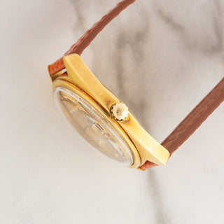 Omega Constellation w/"Linen" Dial - 18k Yellow Gold - *Unpolished*
