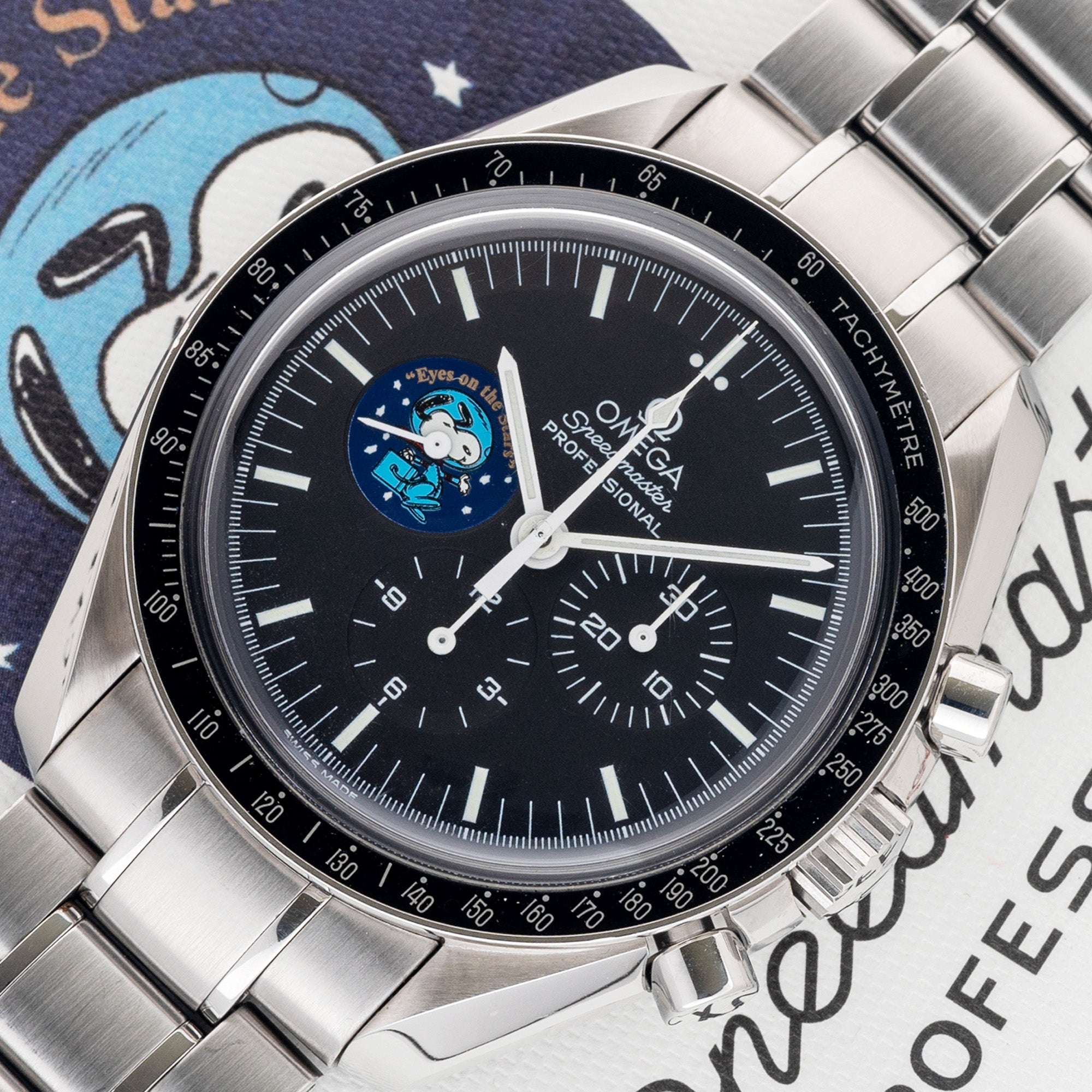 Omega Speedmaster Professional Snoopy Eyes On The Stars Limited Edition Full Set Unpolished