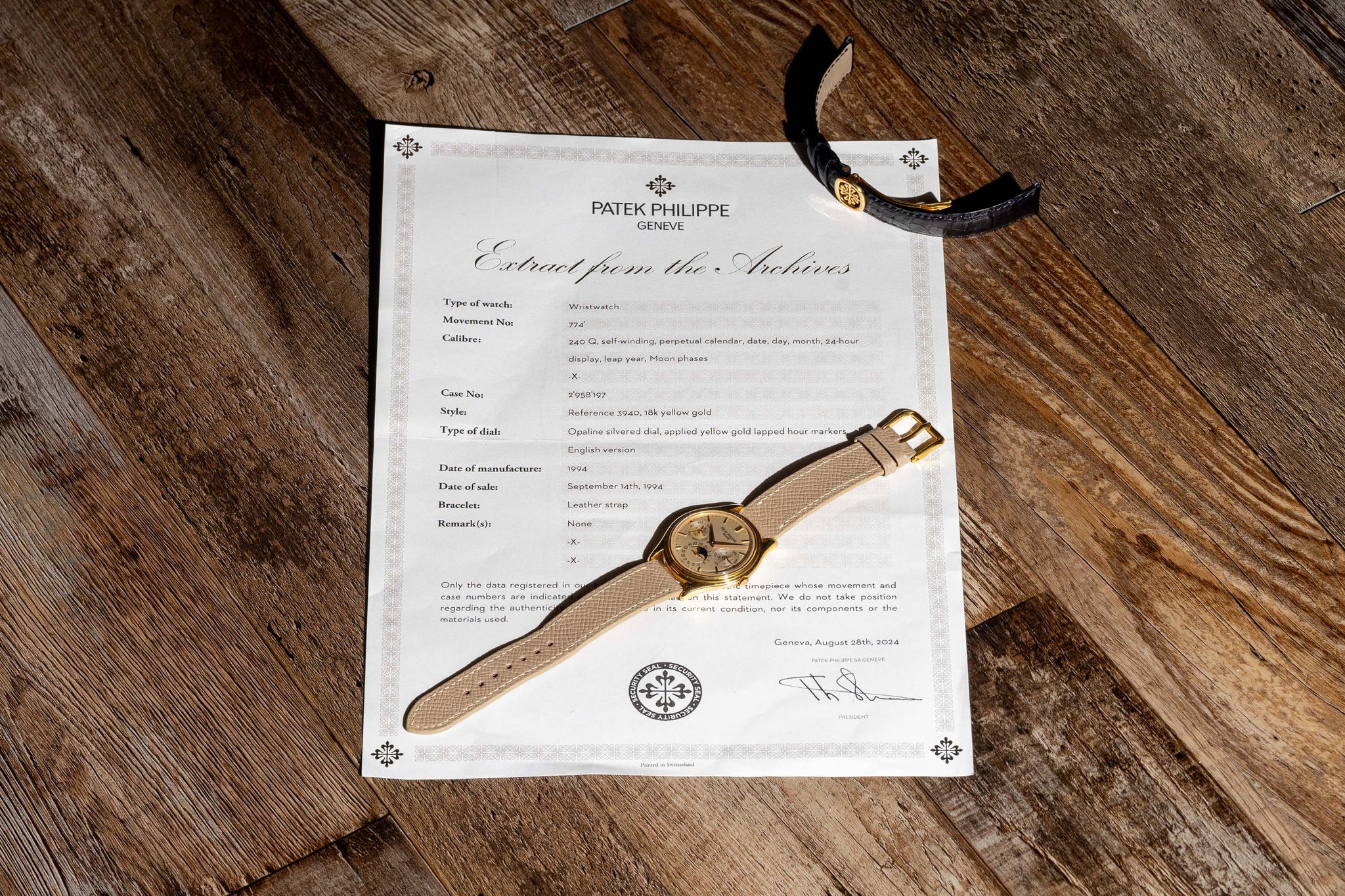 Patek Philippe 3940J Perpetual Calendar "2nd Series" - Archive Papers/*Unpolished*