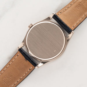 Patek Philippe Calatrava 3796G - Silver Dial - Archive Papers