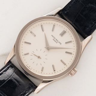 Patek Philippe Calatrava 3796G - Silver Dial - Archive Papers