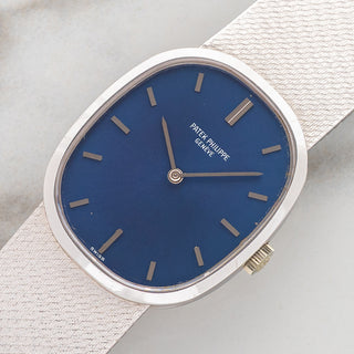 Patek Philippe Ellipse 3546 w/Blue Dial - 18k White Gold