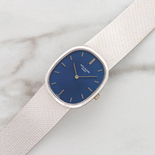 Patek Philippe Ellipse 3546 w/Blue Dial - 18k White Gold