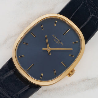 Patek Philippe Ellipse 3548 Ellipse w/Blue Dial & Gold Font