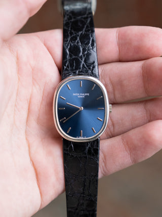 Patek Philippe Ellipse 3848G w/Blue Dial - Full Set/*Unpolished*