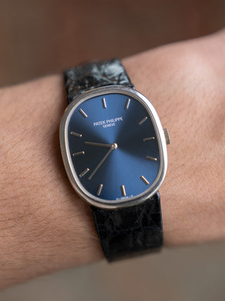 Patek Philippe Ellipse 3848G w/Blue Dial - Full Set/*Unpolished*