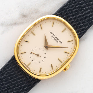 Patek Philippe Ellipse 3948J - "Time Only Manual" w/Enamel Dial - Very Rare