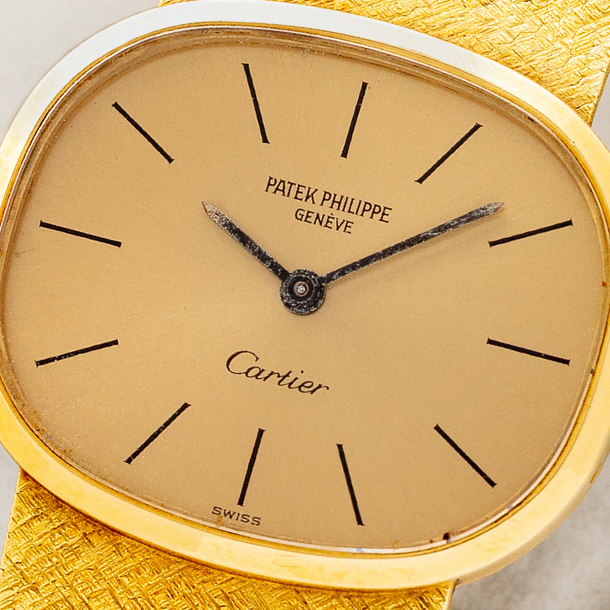 Patek Philippe Golden Ellipse 3545 "Cartier" Signed - Archive Papers - Extremely Rare