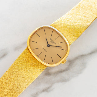 Patek Philippe Golden Ellipse 3545 "Cartier" Signed - Archive Papers - Extremely Rare