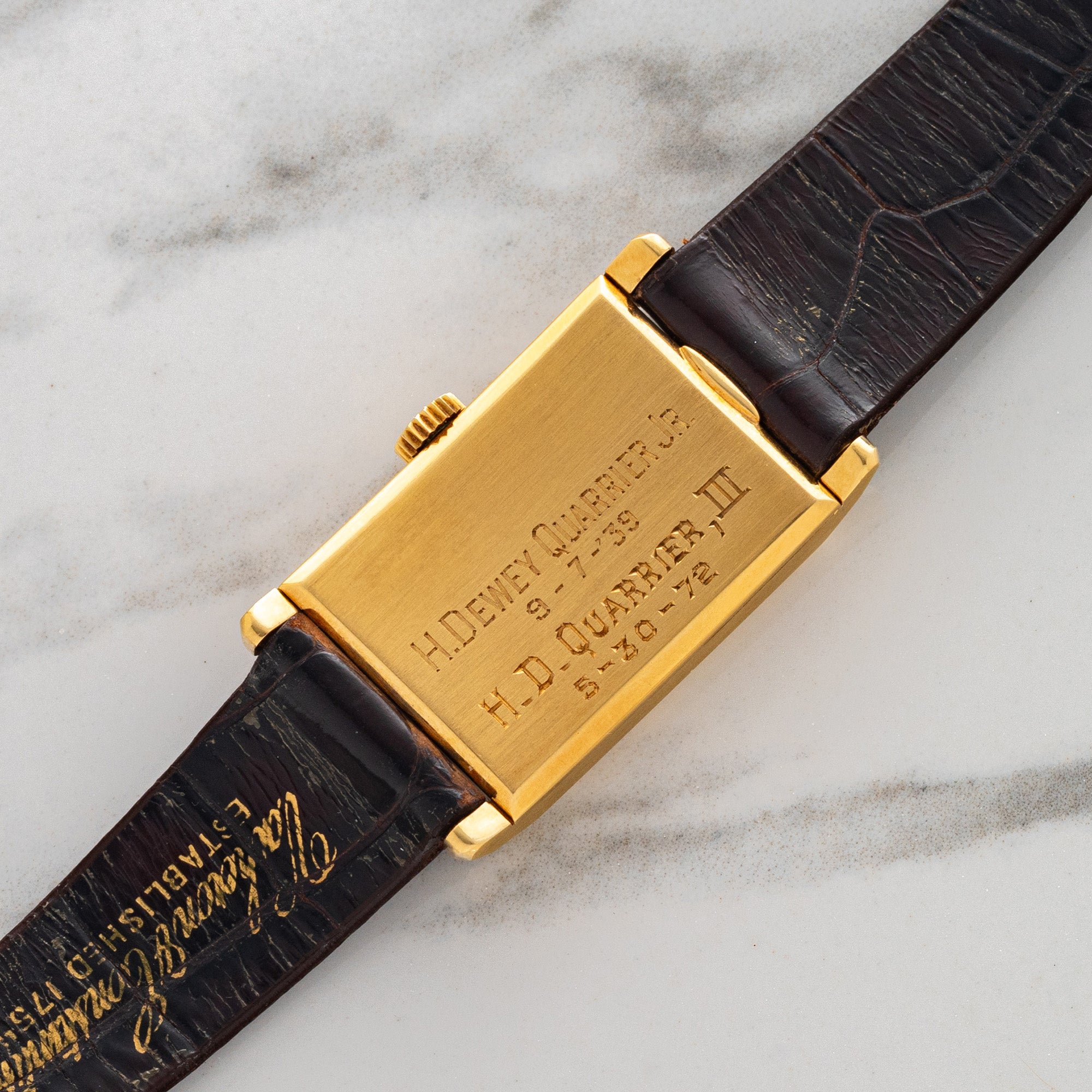 Patek Philippe "Tank" - Breguet Numerals (1930s) - Very Rare/*Unpolished*